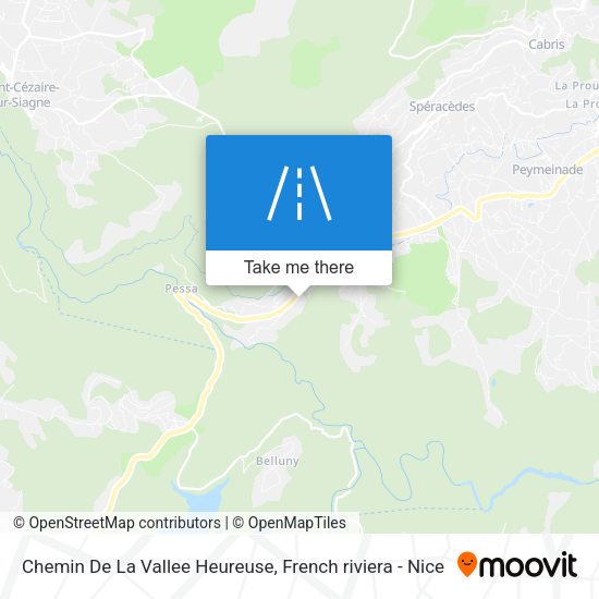 Chemin De La Vallee Heureuse map