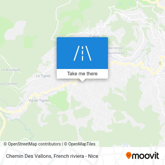 Chemin Des Vallons map