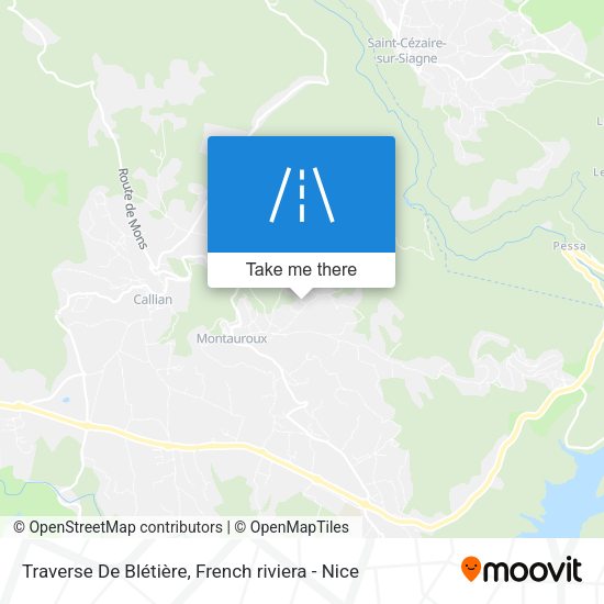 Traverse De Blétière map
