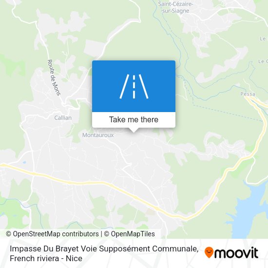 Impasse Du Brayet Voie Supposément Communale map