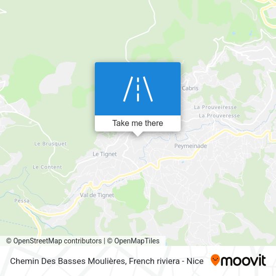 Chemin Des Basses Moulières map