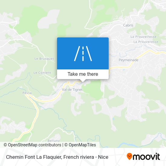 Chemin Font La Flaquier map