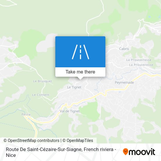 Route De Saint-Cézaire-Sur-Siagne map