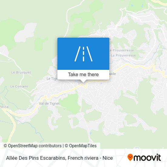 Allée Des Pins Escarabins map
