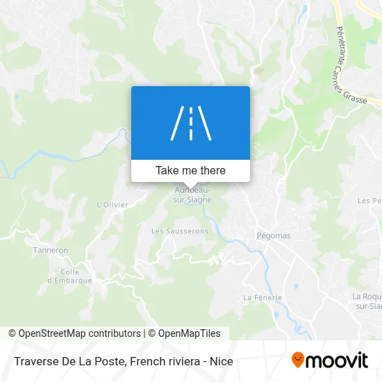 Traverse De La Poste map