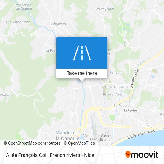 Allée François Coli map