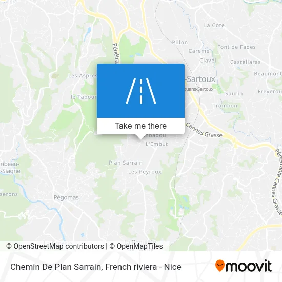 Chemin De Plan Sarrain map