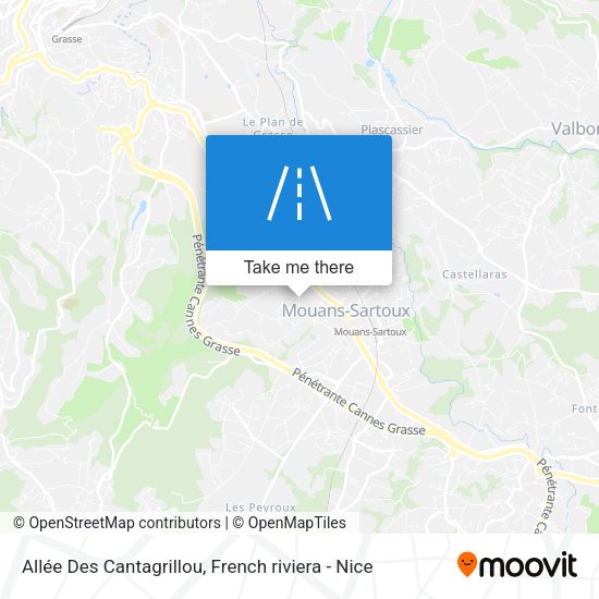 Allée Des Cantagrillou map