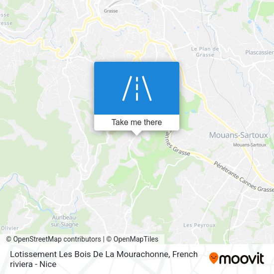 Lotissement Les Bois De La Mourachonne map