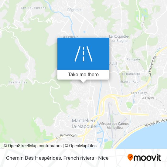 Chemin Des Hespérides map