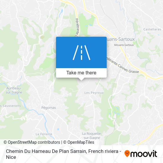 Chemin Du Hameau De Plan Sarrain map
