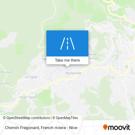 Chemin Fragonard map