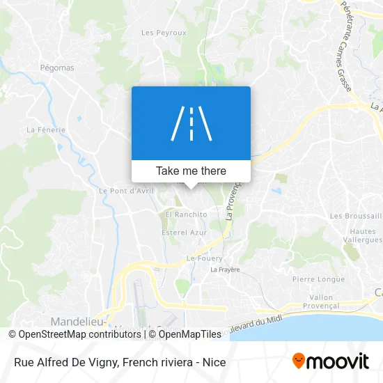 Rue Alfred De Vigny map