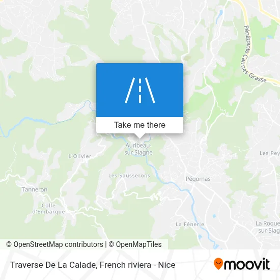 Traverse De La Calade map