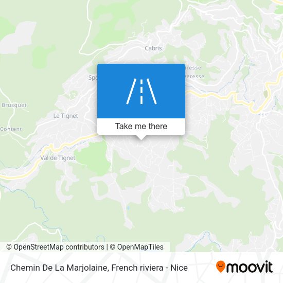 Chemin De La Marjolaine map