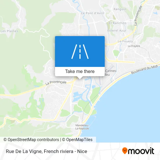 Rue De La Vigne map