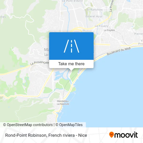 Mapa Rond-Point Robinson