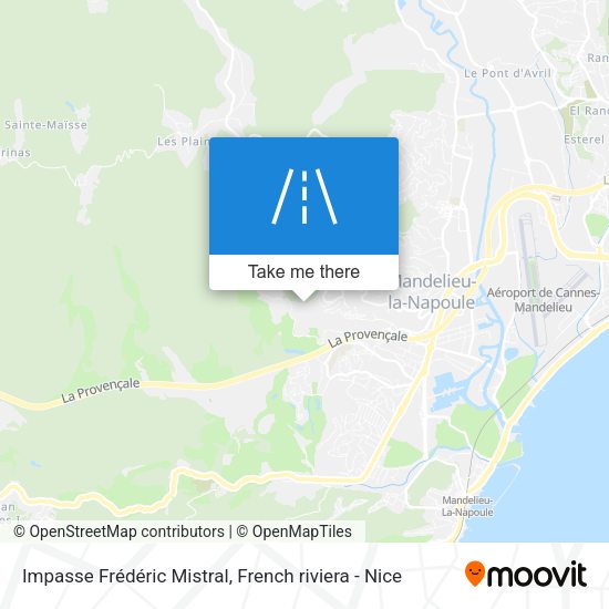 Impasse Frédéric Mistral map