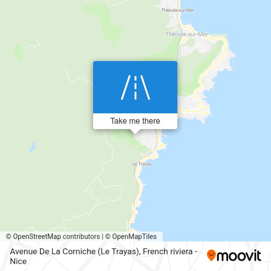 Avenue De La Corniche (Le Trayas) map