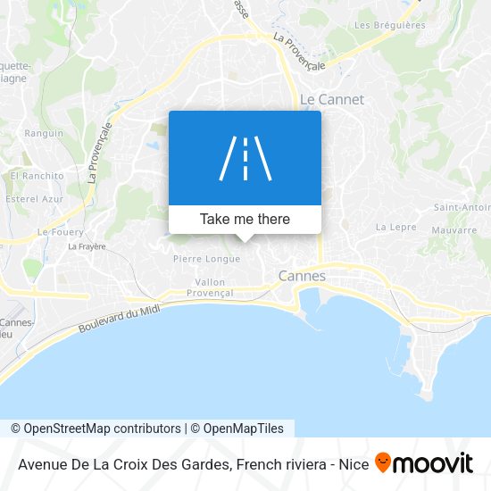 Avenue De La Croix Des Gardes map