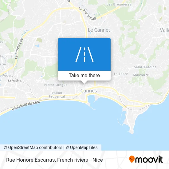 Rue Honoré Escarras map