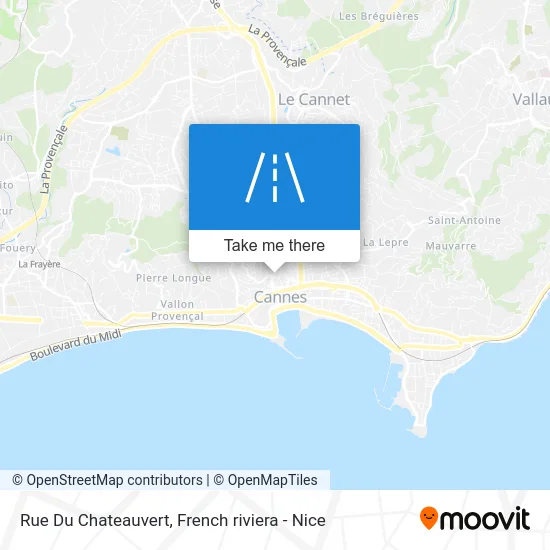 Mapa Rue Du Chateauvert