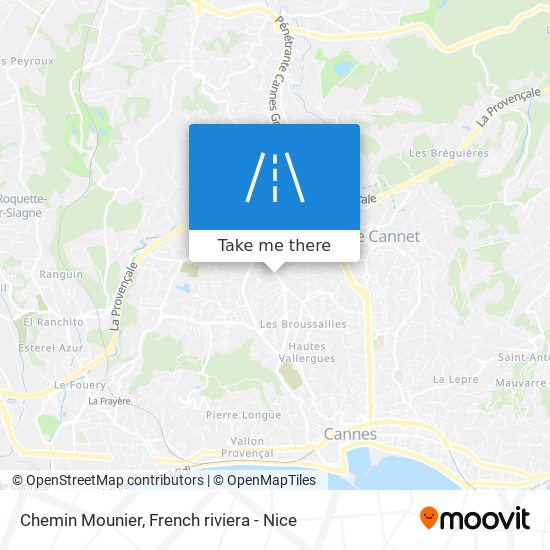 Chemin Mounier map