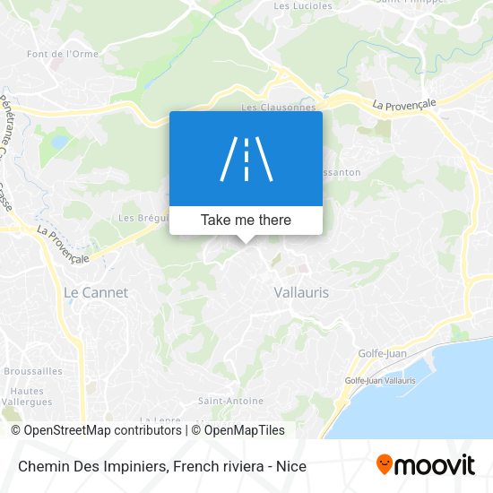 Chemin Des Impiniers map