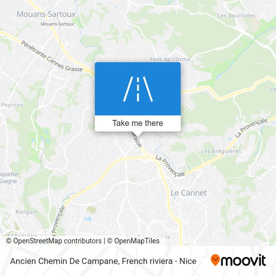 Ancien Chemin De Campane map