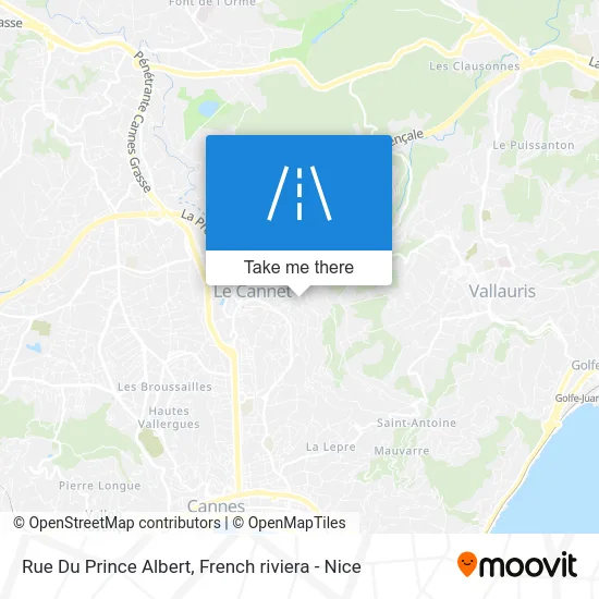 Mapa Rue Du Prince Albert