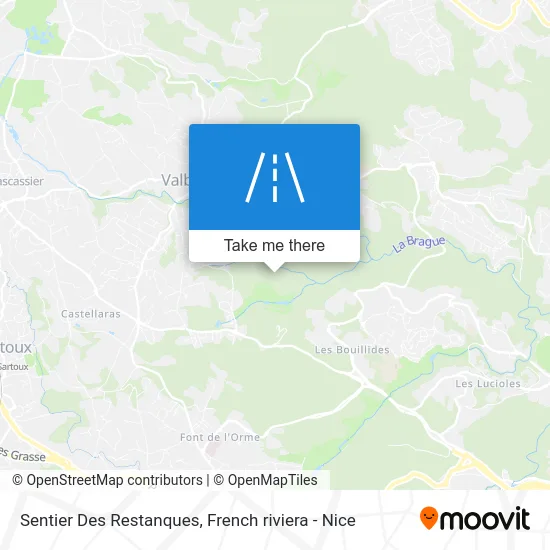 Sentier Des Restanques map