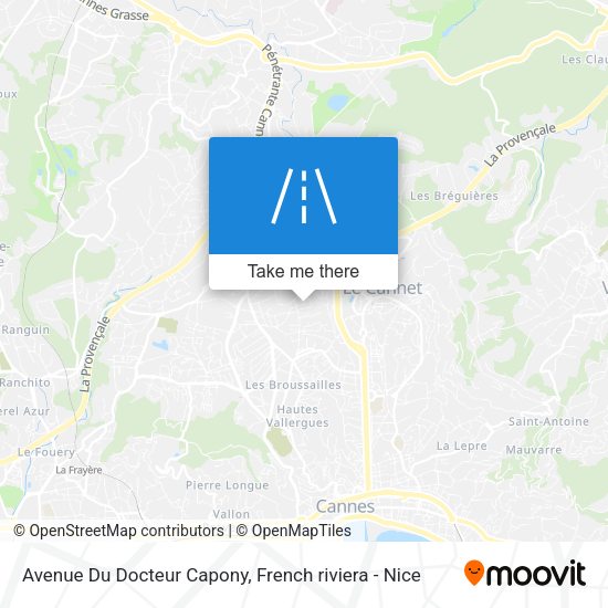 Avenue Du Docteur Capony map