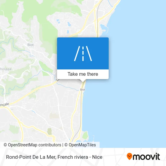 Mapa Rond-Point De La Mer