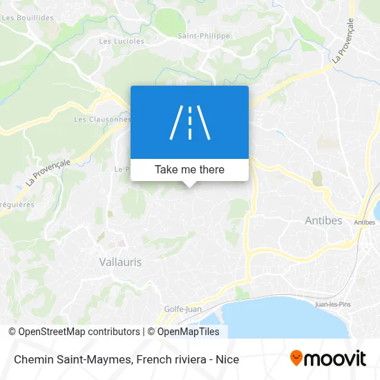 Chemin Saint-Maymes map