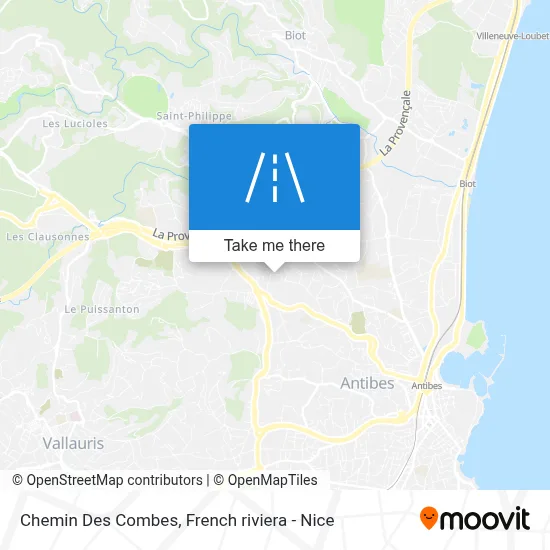 Chemin Des Combes map