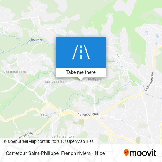 Carrefour Saint-Philippe map