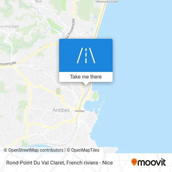 Mapa Rond-Point Du Val Claret