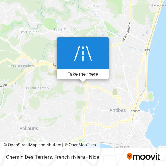 Chemin Des Terriers map