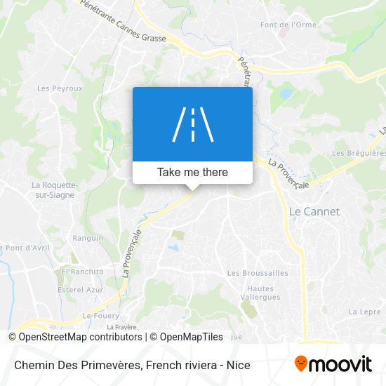 Chemin Des Primevères map