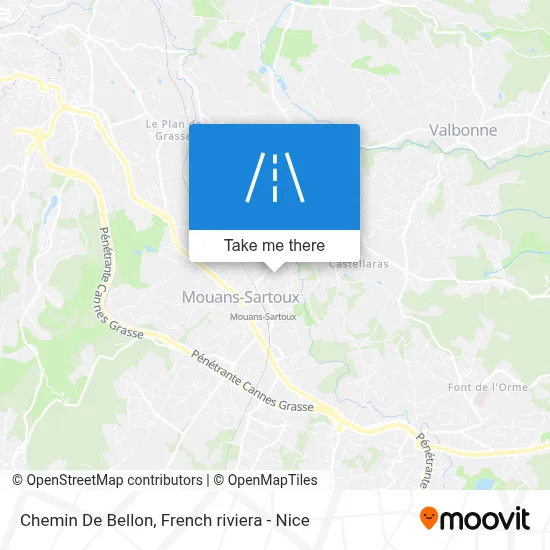 Chemin De Bellon map