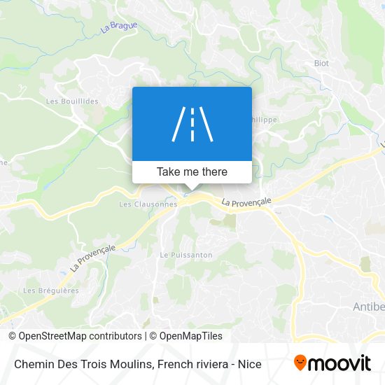 Chemin Des Trois Moulins map