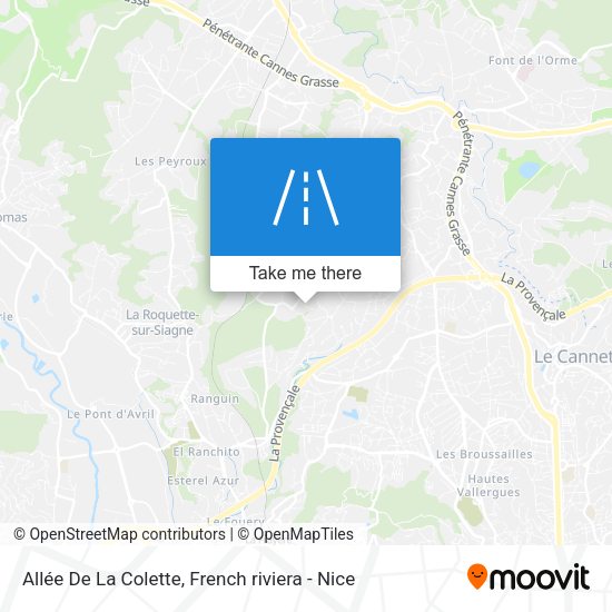 Allée De La Colette map