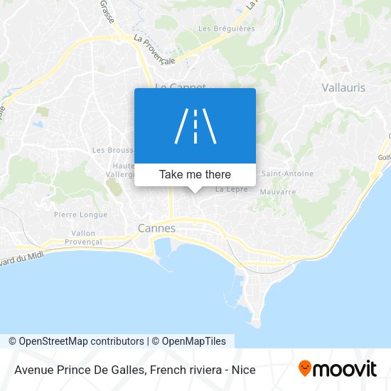 Avenue Prince De Galles map