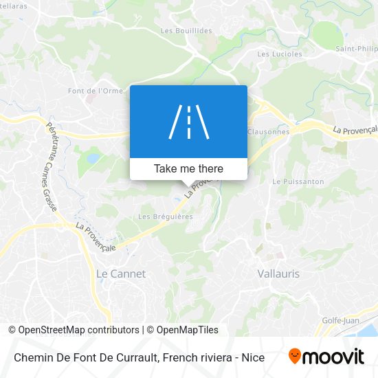 Chemin De Font De Currault map