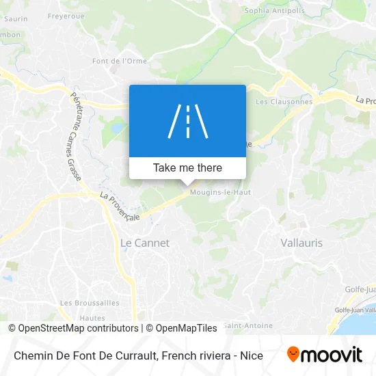 Chemin De Font De Currault map