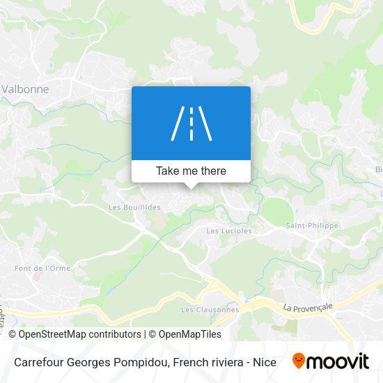 Carrefour Georges Pompidou map