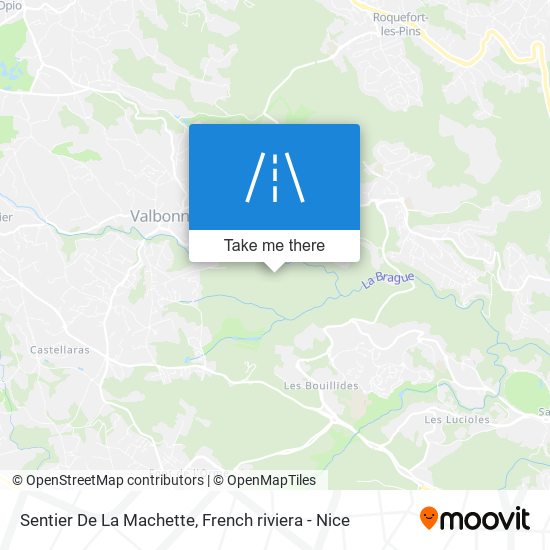 Sentier De La Machette map