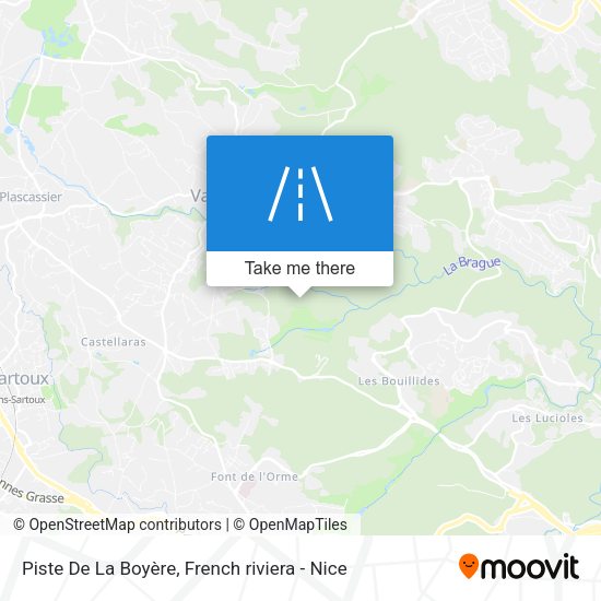 Piste De La Boyère map