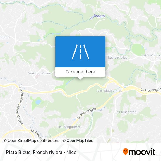 Piste Bleue map