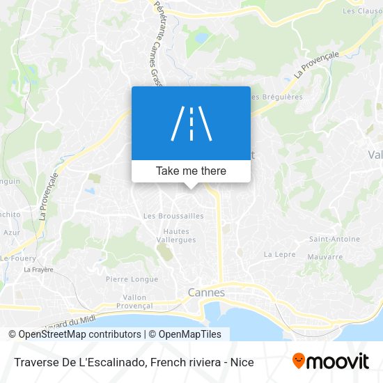 Traverse De L'Escalinado map